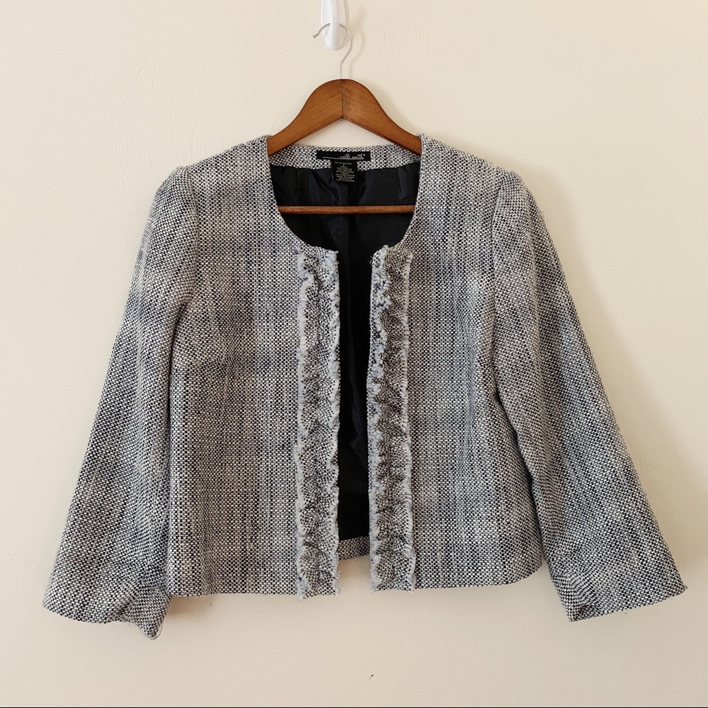 Multicolored Ruffle Blazer Size 6